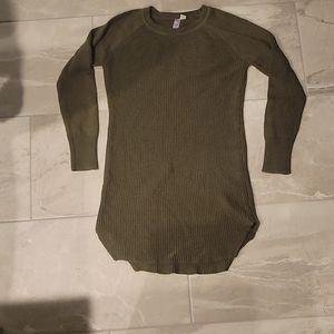 xs alya long sleeve knit dress